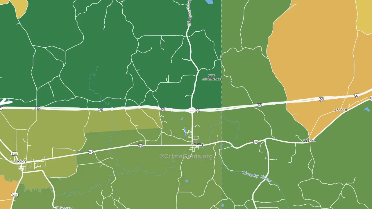 Chunky, MS Map of Assault Rates