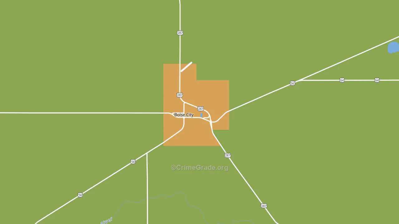 Cimarron County, OK Map of Assault Rates