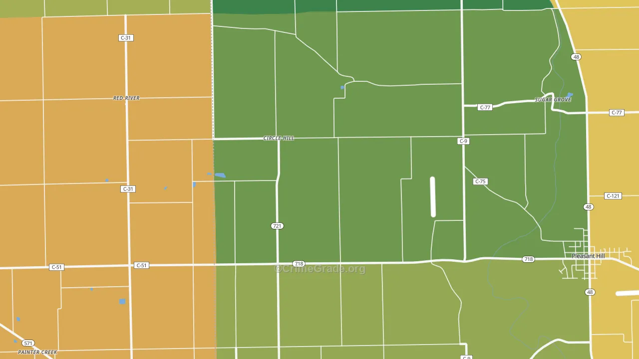 Circle Hill, OH Map of Assault Rates