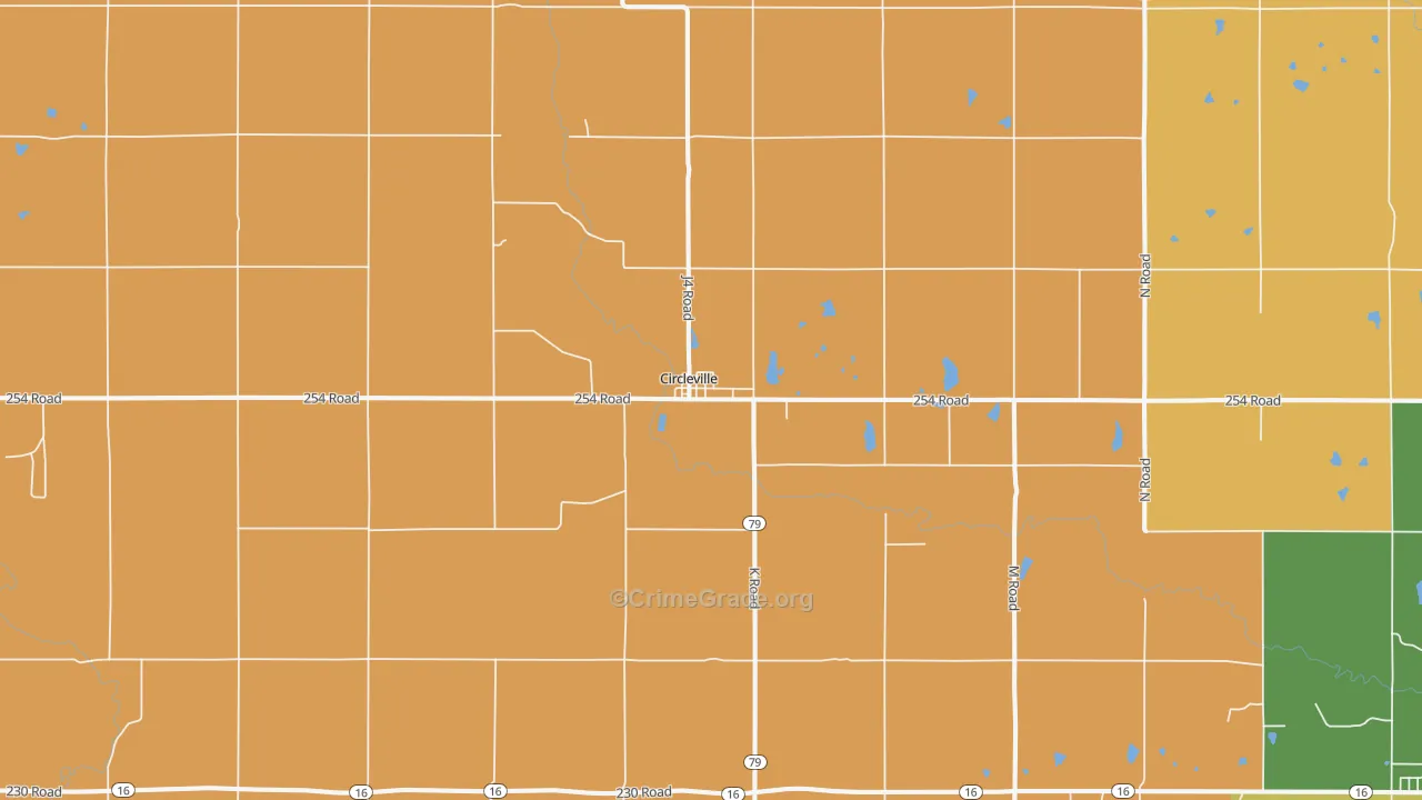 Circleville, KS Map of Assault Rates