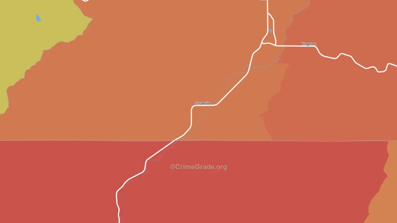 Circleville, UT Map of Assault Rates