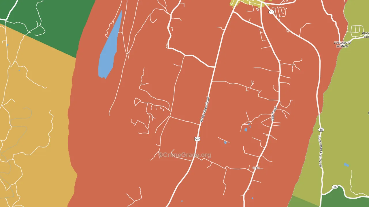 Cito, PA Map of Assault Rates