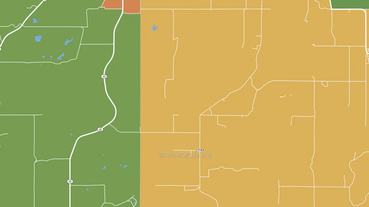 Citra, OK Map of Assault Rates