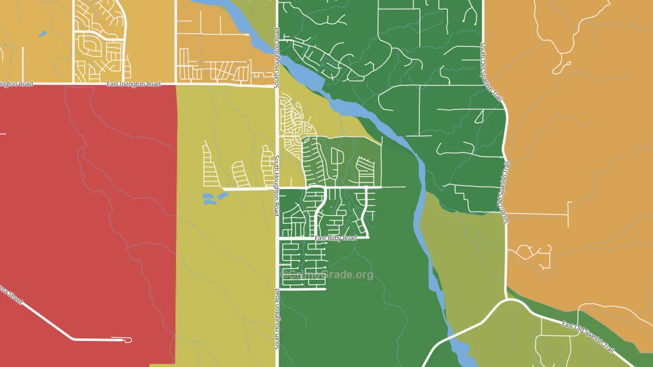 Civano, Tucson, AZ Map of Assault Rates
