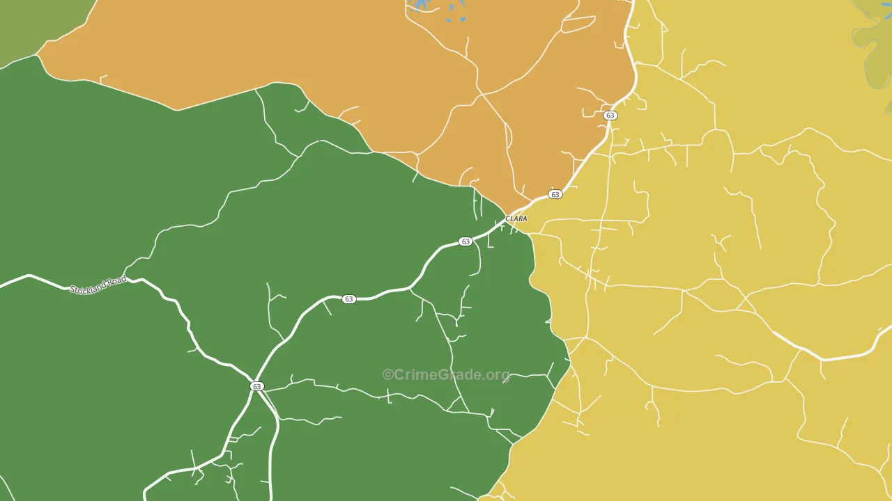 Clara, MS Map of Assault Rates