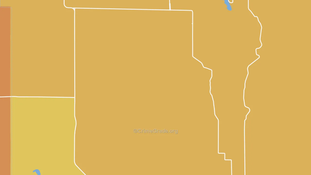 Clark County, KS Map of Assault Rates