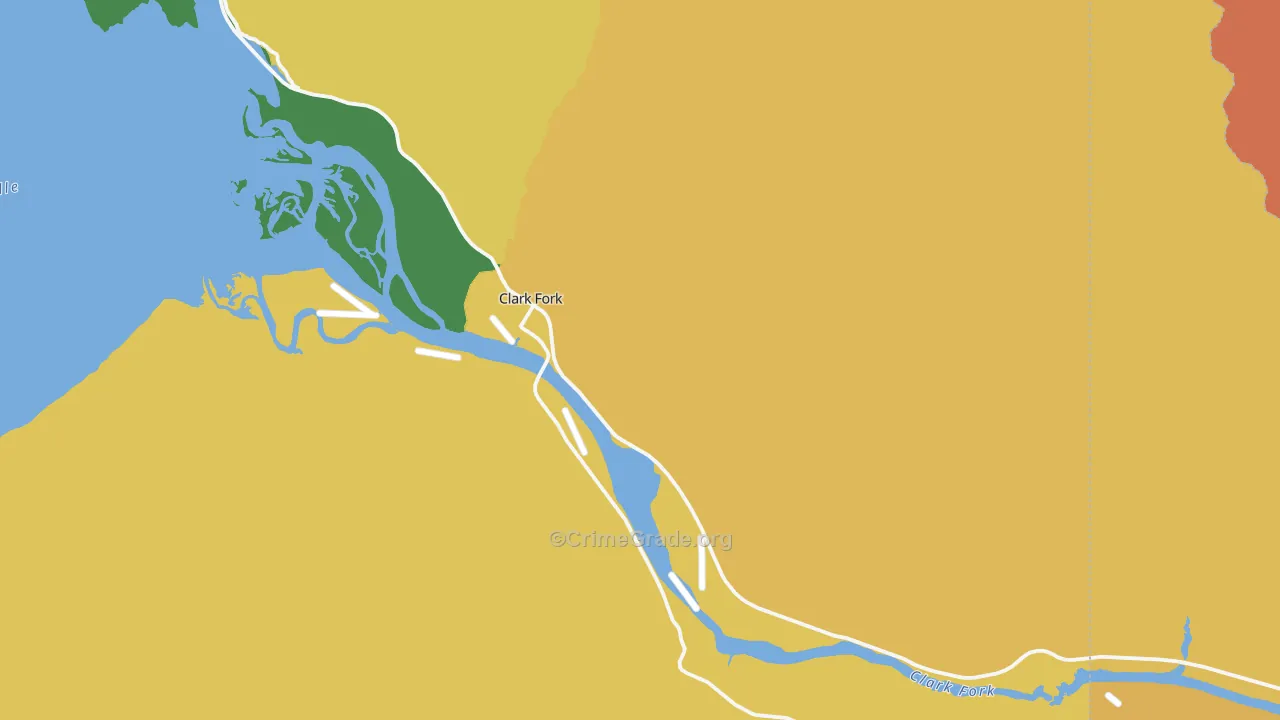 Clark Fork, ID Map of Assault Rates