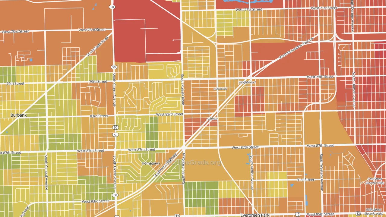 Clarkdale, Chicago, IL Map of Assault Rates
