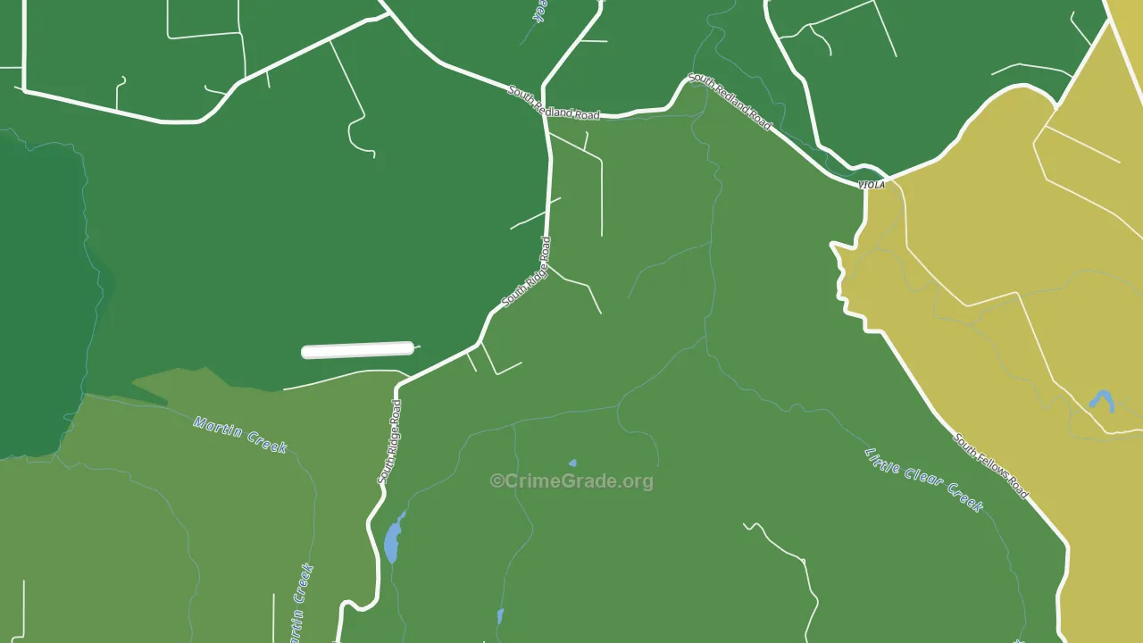 Clarkes, OR Map of Assault Rates
