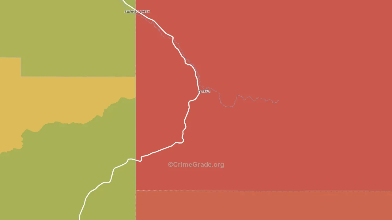 Clarkia, ID Map of Assault Rates