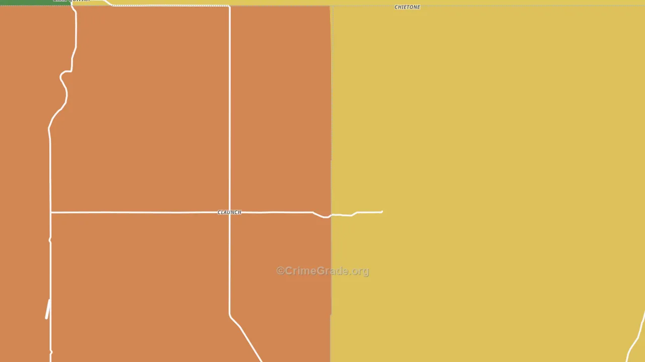 Claunch, NM Map of Assault Rates