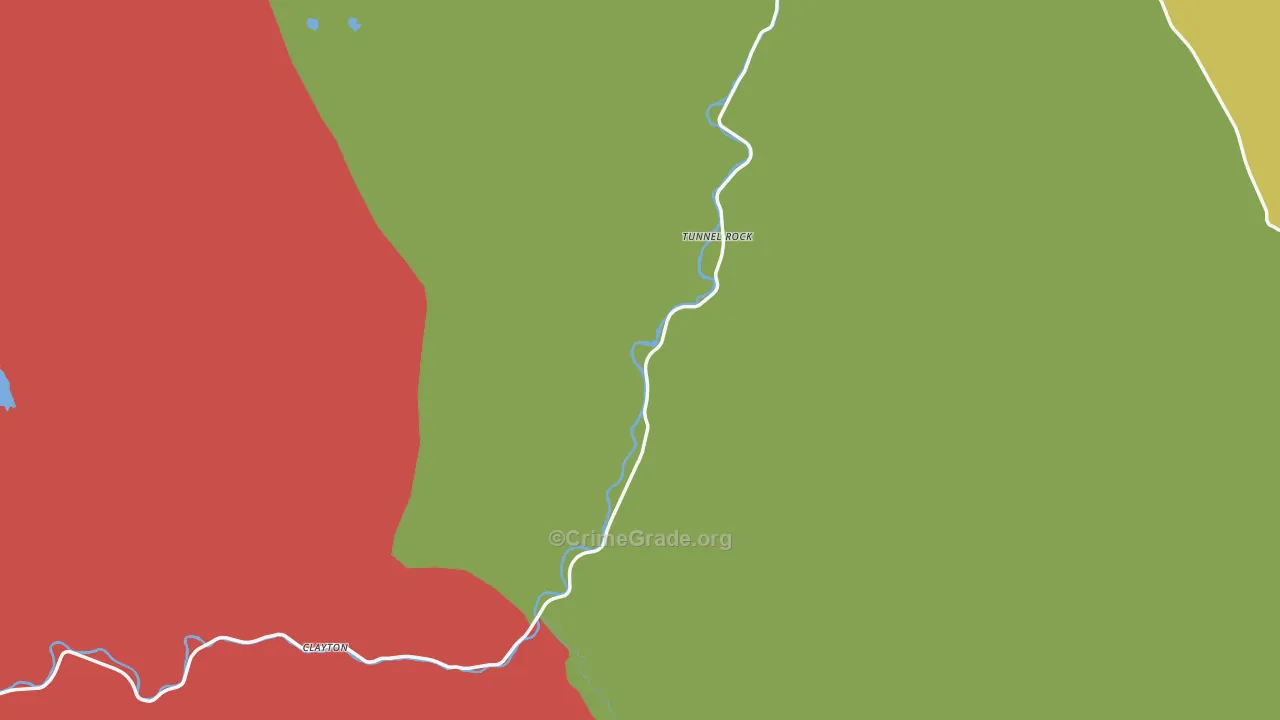Clayton, ID Map of Assault Rates