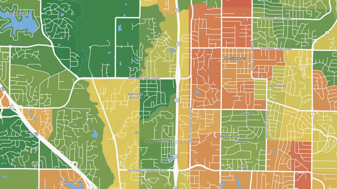 Clayton, Kansas City, MO Map of Assault Rates