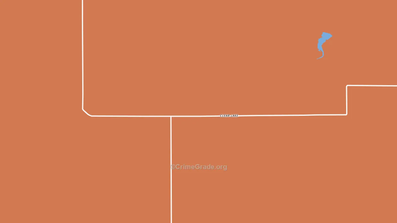 Clear Lake, OK Map of Assault Rates