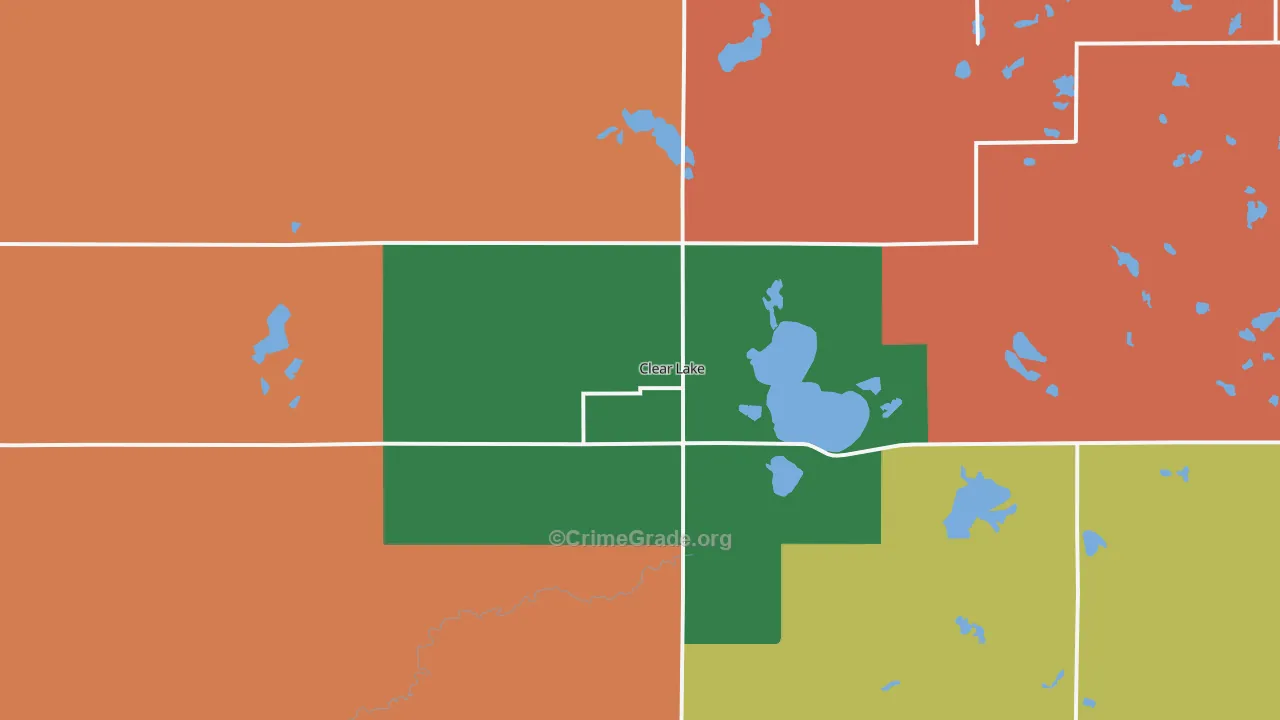 Clear Lake, SD Map of Assault Rates