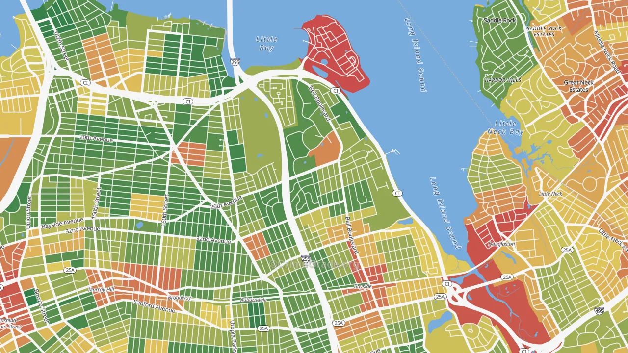 Clearview, Queens, NY Map of Assault Rates