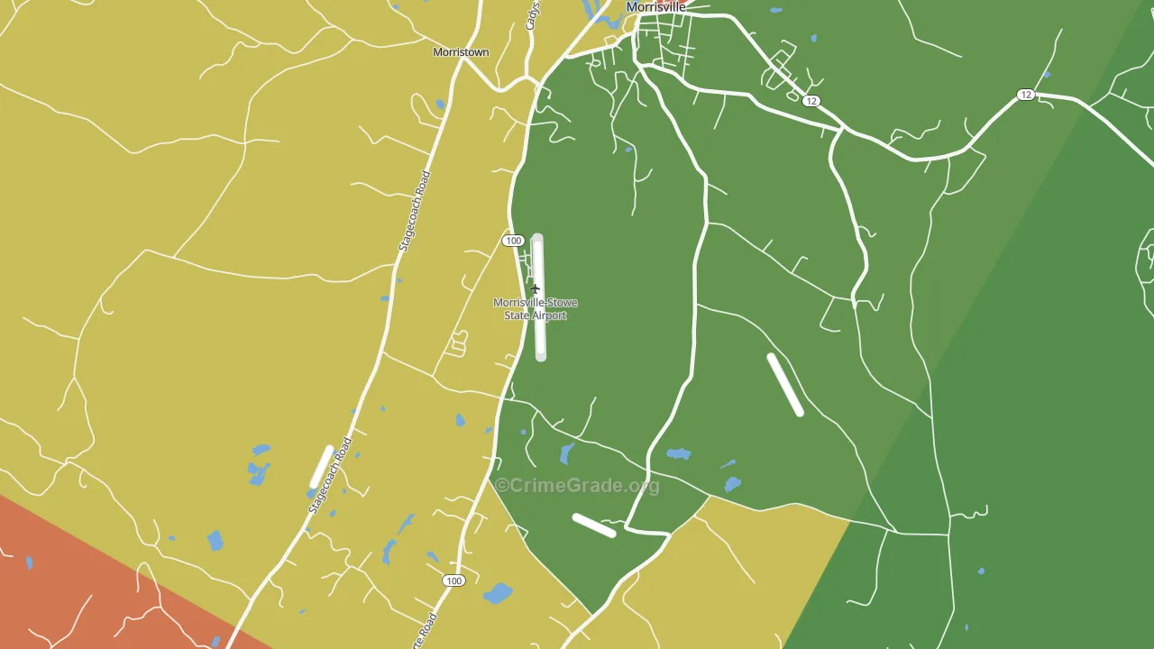 Cleveland Corner, VT Map of Assault Rates