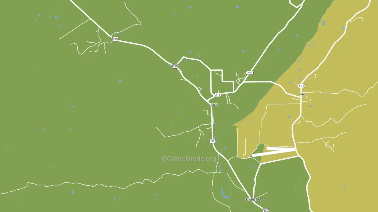 Cliff, NM Map of Assault Rates