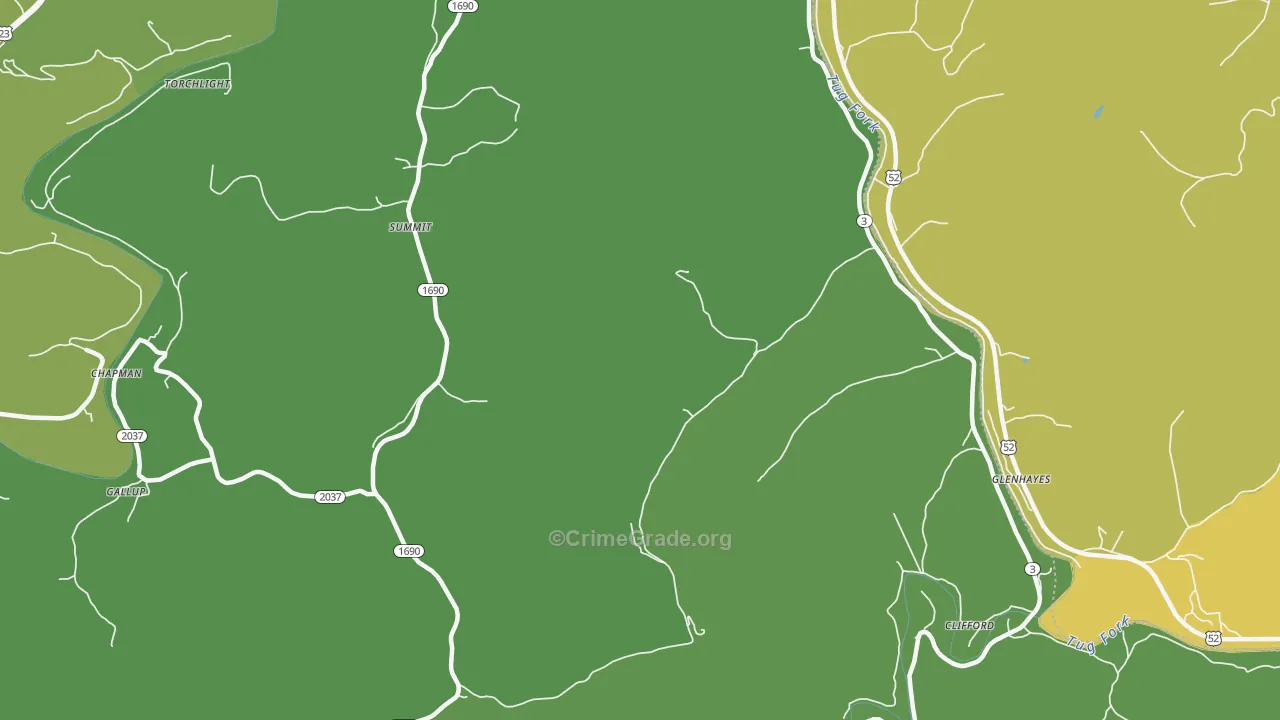 Clifford, KY Map of Assault Rates
