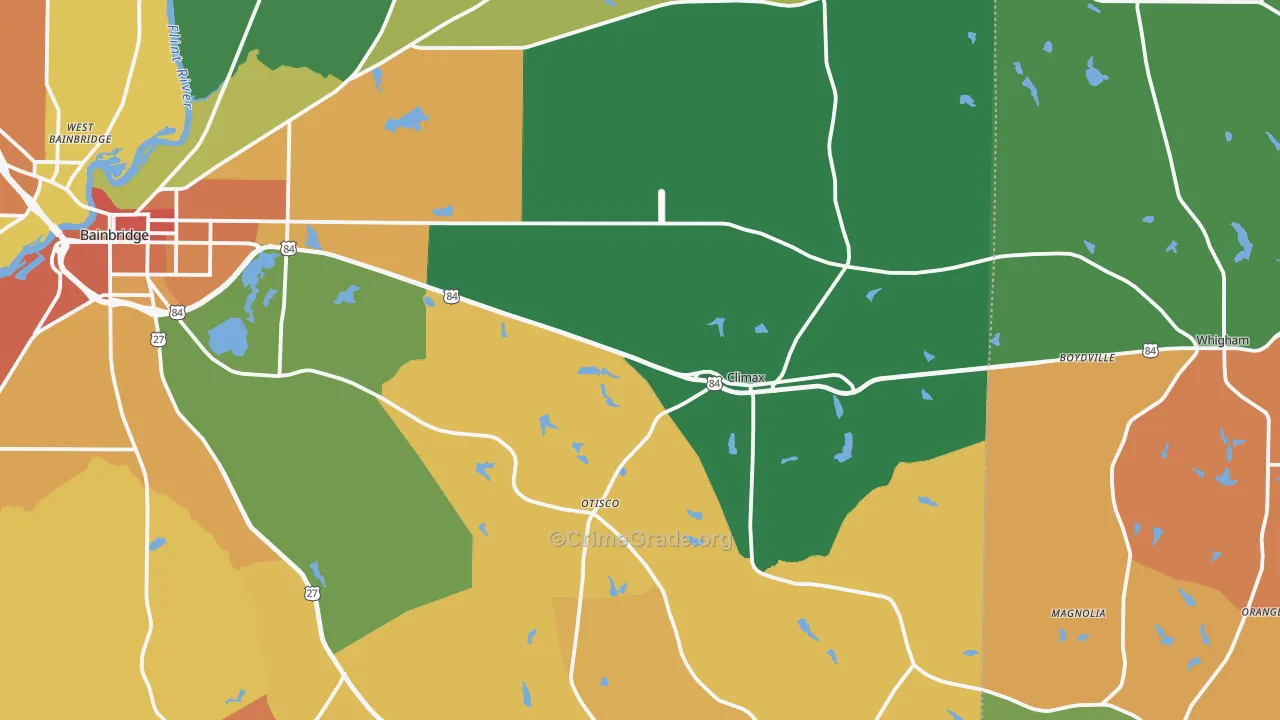 Climax, GA Map of Assault Rates