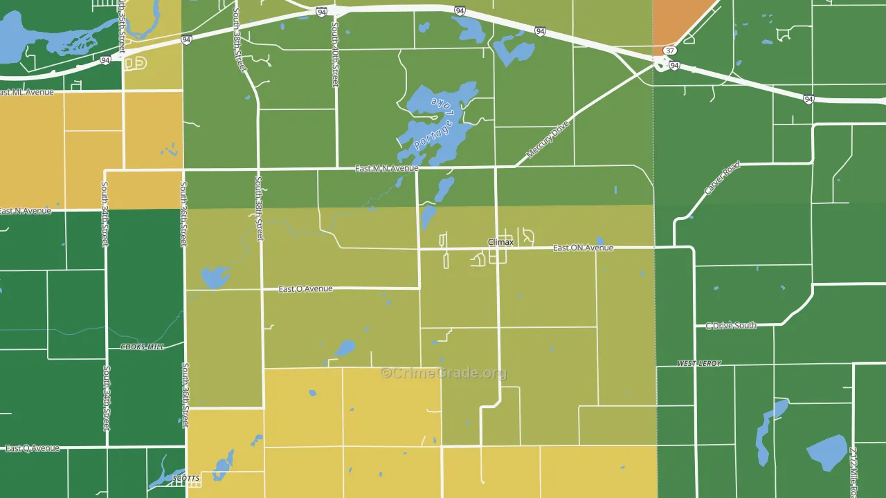 Climax, MI Map of Assault Rates