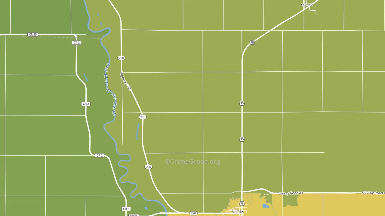 Climax, MN Map of Assault Rates