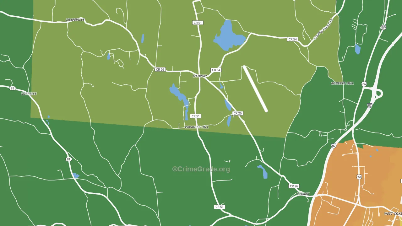 Climax, NY Map of Assault Rates
