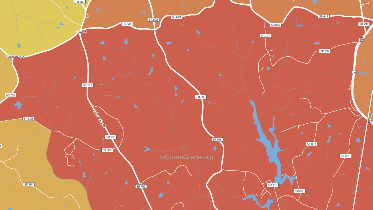 Climax, VA Map of Assault Rates