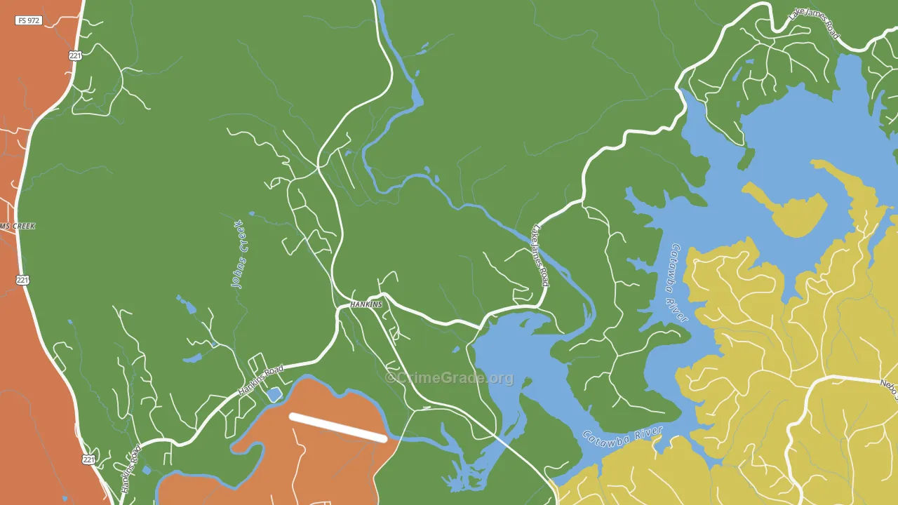 Clinchfield, NC Map of Assault Rates