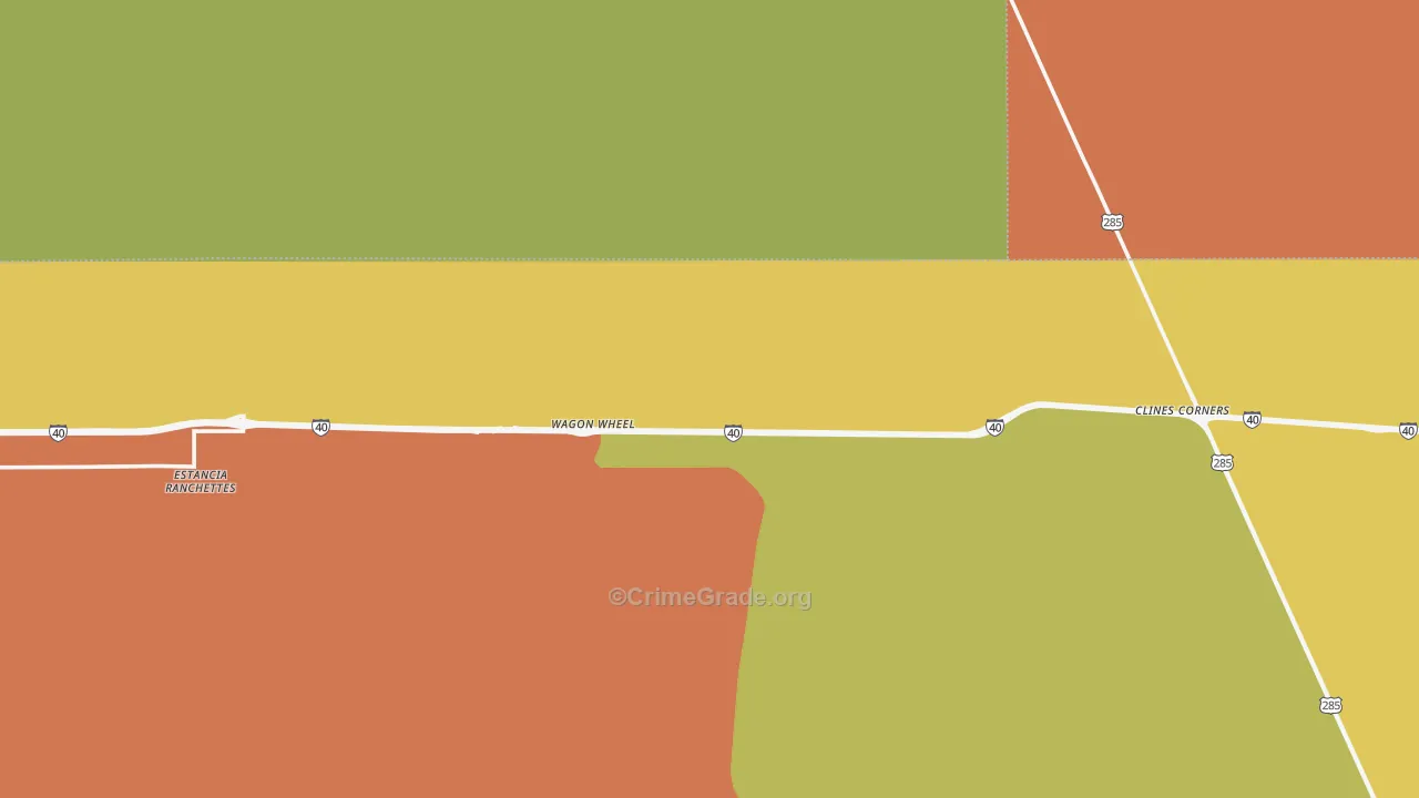 Clines Corners, NM Map of Assault Rates