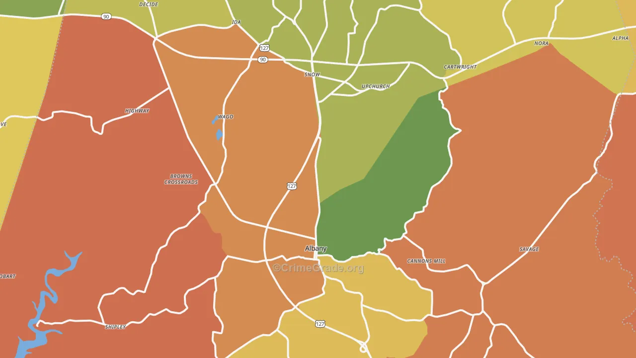 Clinton County, KY Map of Assault Rates