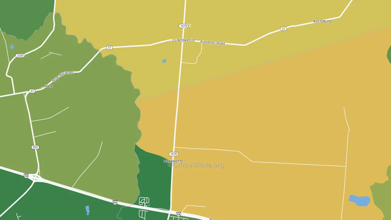 Clintonville, KY Map of Assault Rates