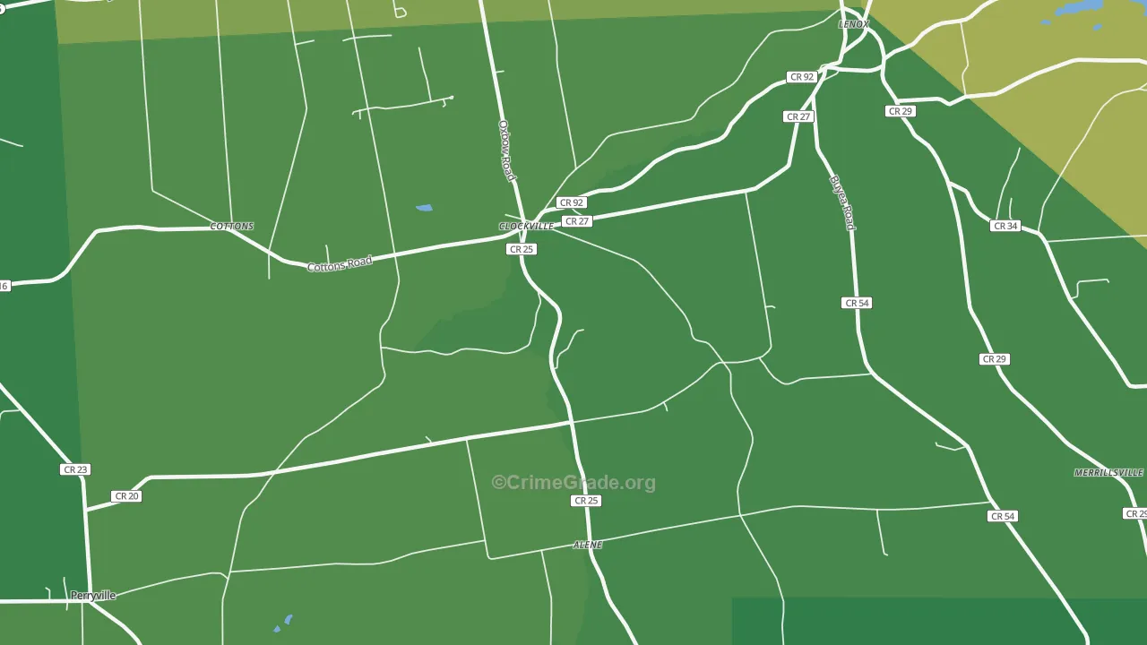 Clockville, NY Map of Assault Rates