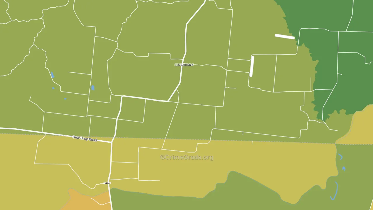 Cloverdale, TN Map of Assault Rates