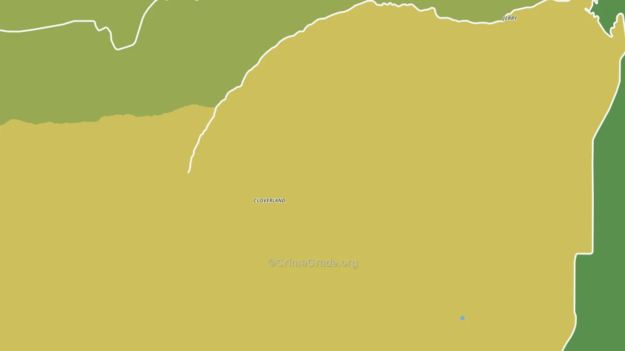Cloverland, WA Map of Assault Rates