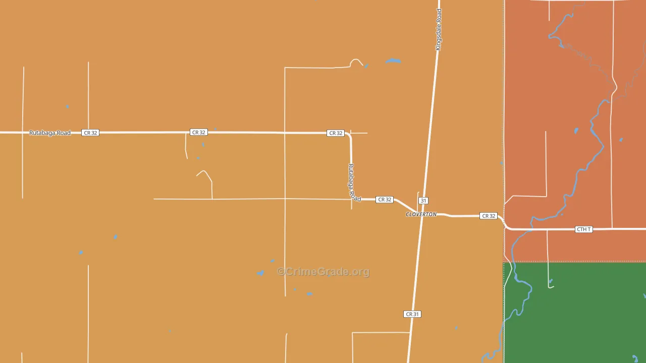 Cloverton, MN Map of Assault Rates