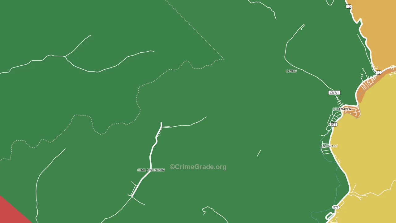 Coal Mountain, WV Map of Assault Rates