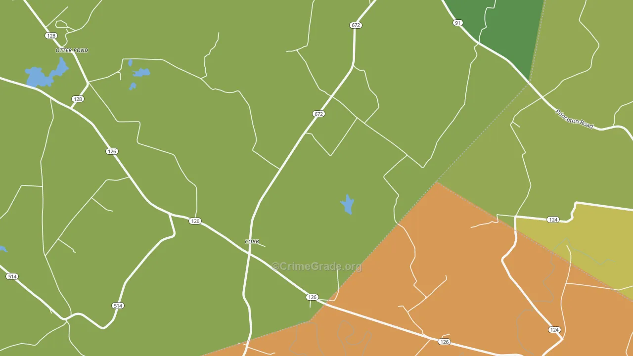 Cobb, KY Map of Assault Rates