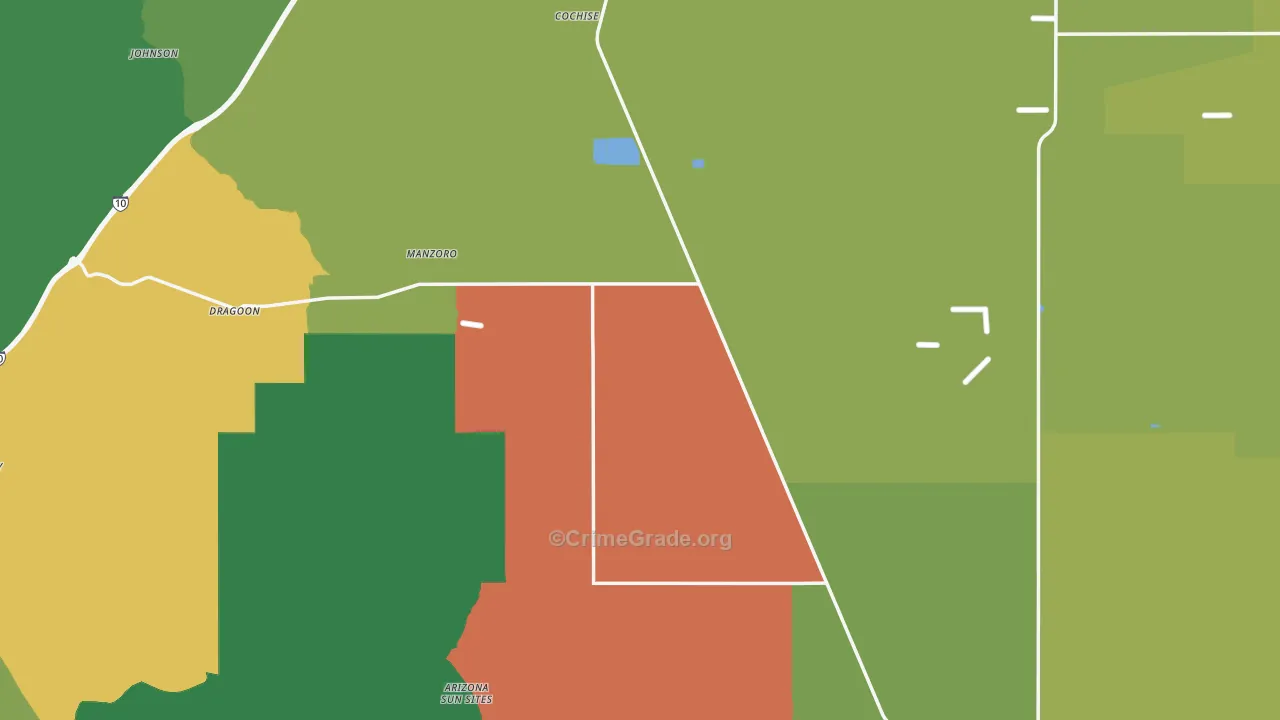 Cochise, AZ Map of Assault Rates