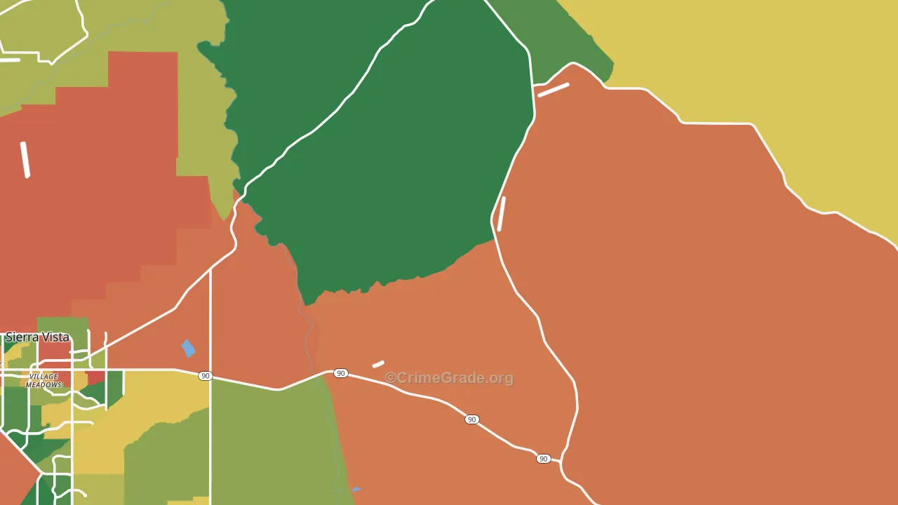 Cochise County, AZ Map of Assault Rates
