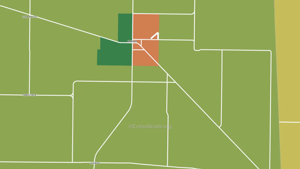 Cochran County, TX Map of Assault Rates