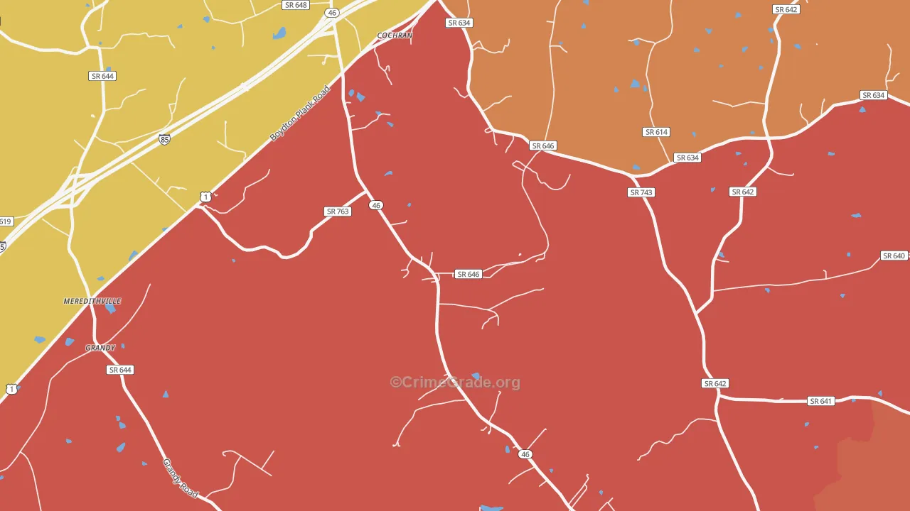 Cochran, VA Map of Assault Rates