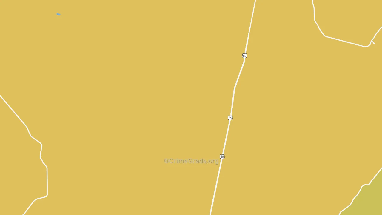 Coconino County, AZ Map of Assault Rates