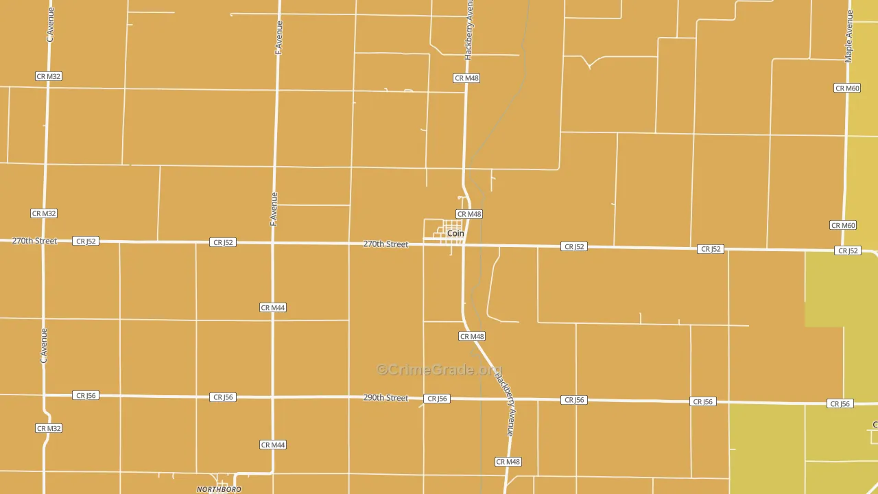 Coin, IA Map of Assault Rates