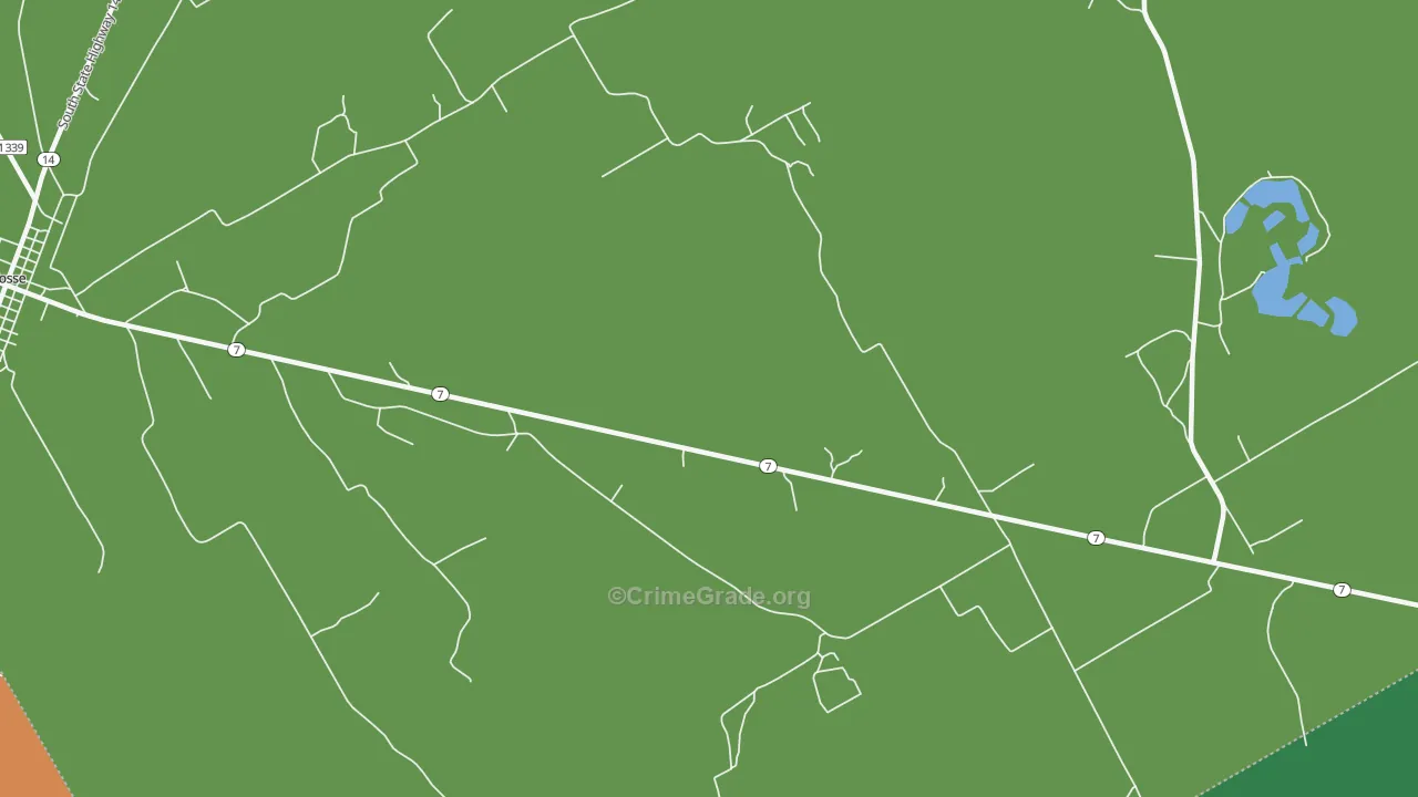 Coit, TX Map of Assault Rates