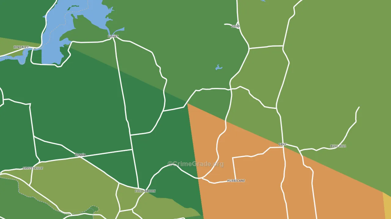 Cold Brook, NY Map of Assault Rates