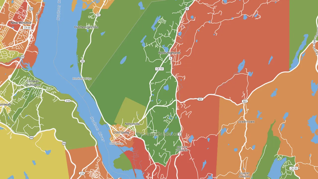 Cold Spring, NY Map of Assault Rates