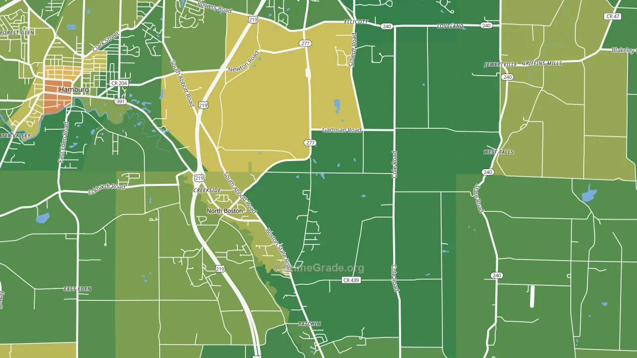 Colden, NY Map of Assault Rates