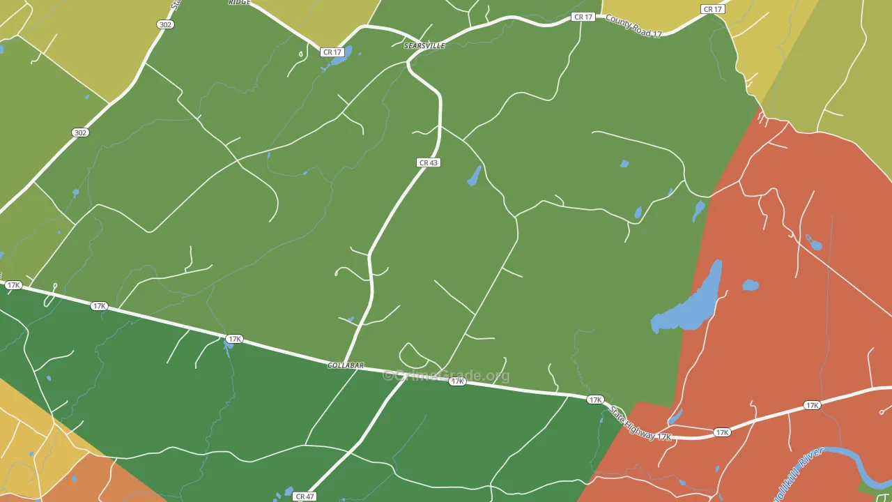 Collabar, NY Map of Assault Rates