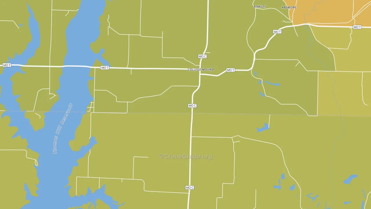 College Mound, MO Map of Assault Rates